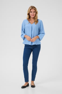 Langarm-Bluse Regular fit Silver Lake Blue CC blue