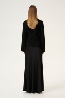 Langarm-Bluse Regular fit Meteorite black