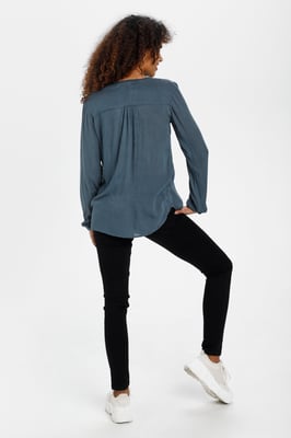 Langarm-Bluse Regular fit Orion Blue