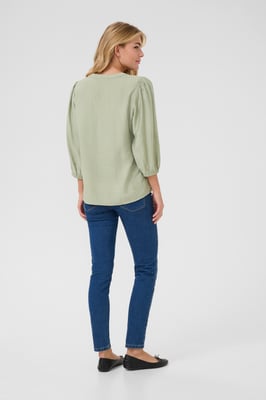 Langarm-Bluse Regular fit Desert Sage CC light green