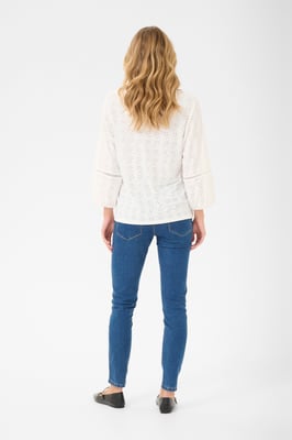 Langarm-Bluse Regular fit Chalk CC. white