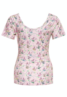 Queen Kerosin Damen Blusentop pink