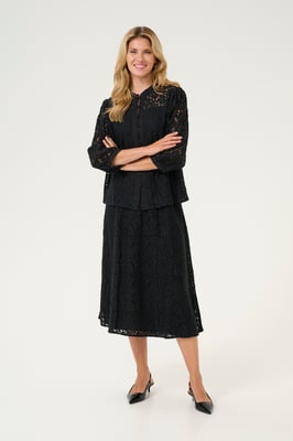 Kurzarm-Bluse Regular fit Pitch Blac