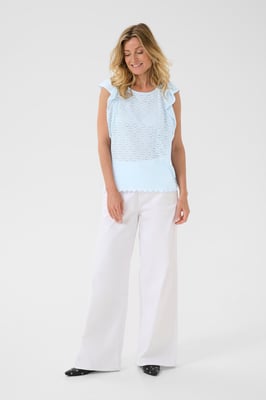 Ärmellose Bluse Regular fit Cashmere Blue pale blue