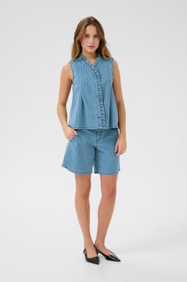 Shorts Relaxed fit Light Blue Denim 