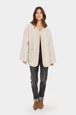 Jacke Lockere Passform Feather Gray 