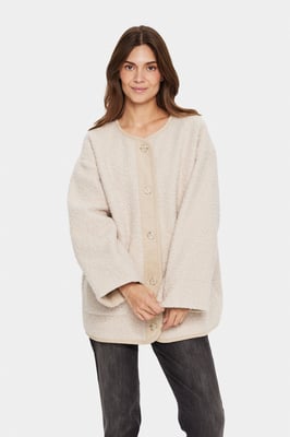 Jacke Lockere Passform Feather Gray 