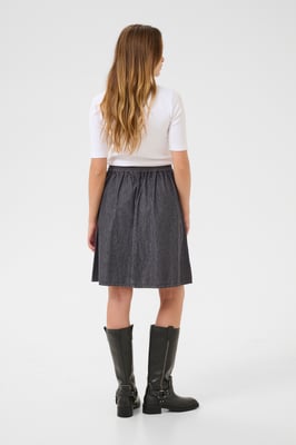 Rock A-shape Grey Washed Denim 