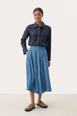 Rock A-shape Medium Blue denim