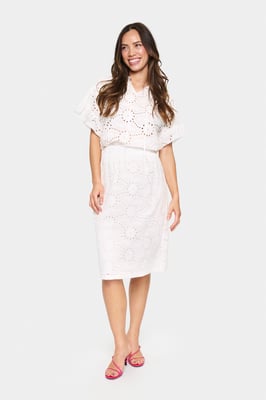 Rock Gerade Passform Ice white