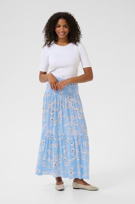 Rock A-shape Vista Blue W. Chalk Flowers blue white