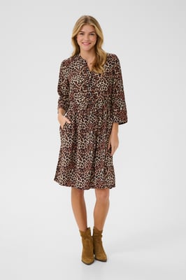 Kleid Feminine Leopard Mix leopard