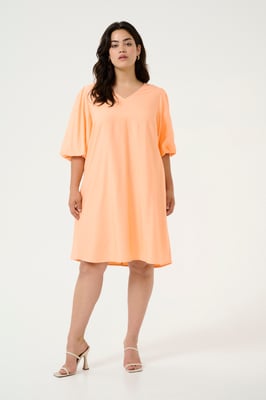 Kleid A-shape orange