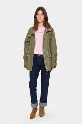 Jacke Gerade Passform Musk green