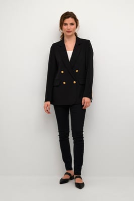 Blazer in taillierter Passform Schwarz black