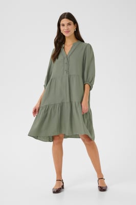 Kleid A-shape Deep Lichen Green