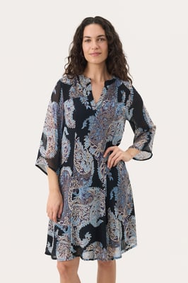 Kleid Gerade Passform navy