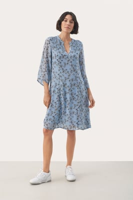 Kleid Gerade Passform blue