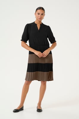 Kleid Feminine black brown