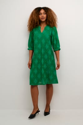 Kleid im entspannten Schnitt green
