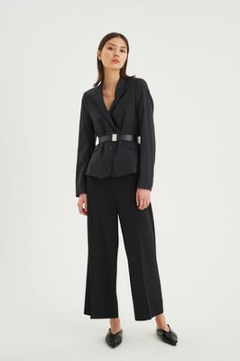 Blazer Gerade Passform Blac
