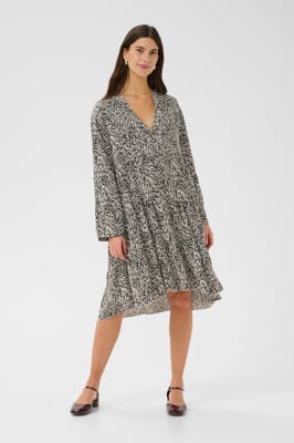 Kleid A-shape Animal Stripes animal