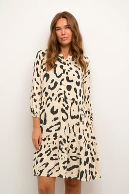 Kleid Loose fit black offwhite