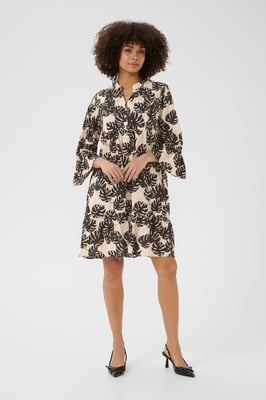 Kleid Loose fit black offwhite