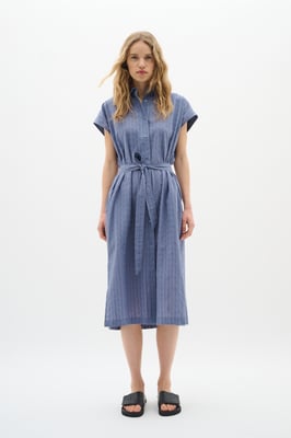 Kleid Lockere Passform blue