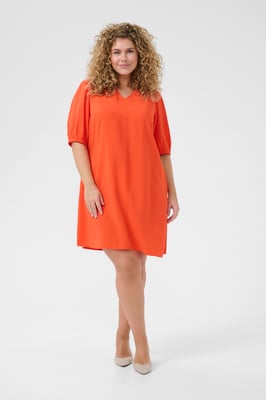 Kleid A-shape red