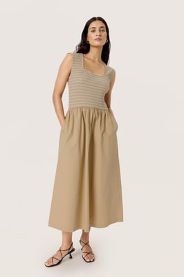 Jerseykleid Feminine Form beige