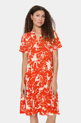 Kleid Lockere Passform Poinciana Water Blooms multicolour