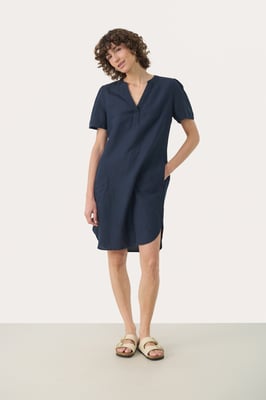 Kleid Gerade Passform blue navy