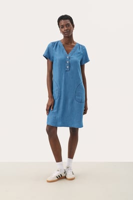 Kleid Feminine Form blue