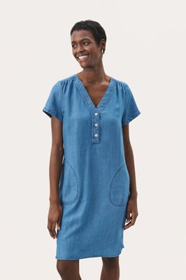 Kleid Feminine Form blue