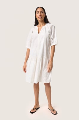 Kleid Lockere Passform offwhite