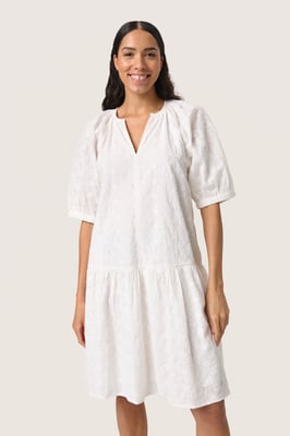 Kleid Lockere Passform offwhite