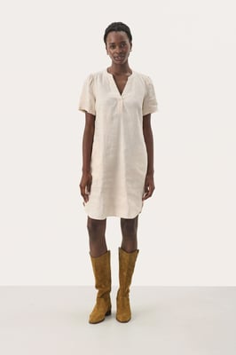 Kleid Gerade Passform offwhite