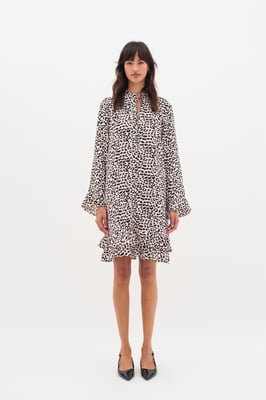 Kleid Lockere Passform Classic Leopard animal