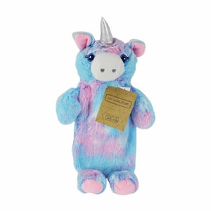 Regenbogenfarbige Plüsch-Einhorn-Wärmflasche - 750ml