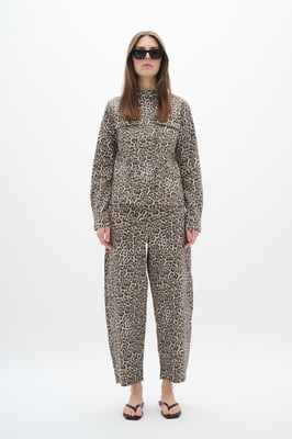 Jeansjacke Tight fit Classic Leopard