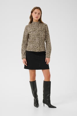 Jeansjacke Tight fit Classic Leopard