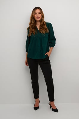 Langarm - Hemd Regular fit Botanical Garden green