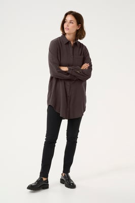 Langarm - Hemd Loose fit Black Oyster