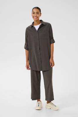 Langarm - Hemd Loose fit Black Oyster