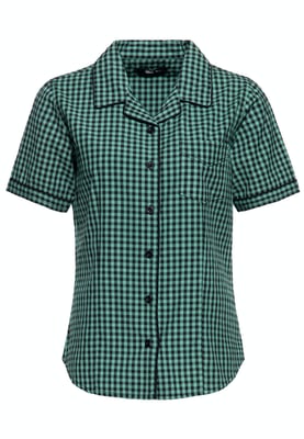 Queen Kerosin Damen Retro Hemdbluse mint