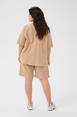 Kurzarmhemd Loose fit Classic Sand