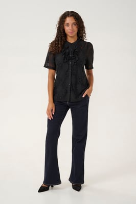 Kurzarmhemd Regular fit Blac