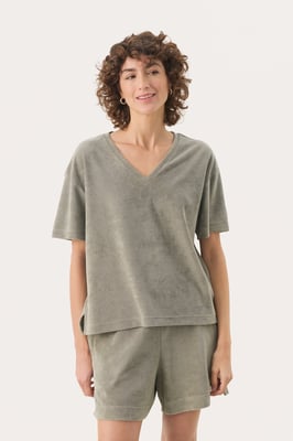 T-shirt Lockere Passform Vetiver green