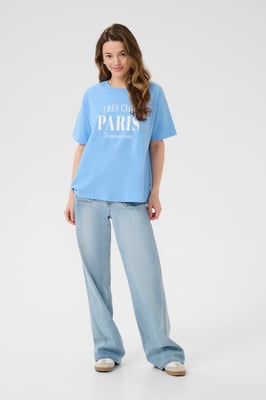T-shirt Loose fit Vista Blue W. Chalk Paris light blue